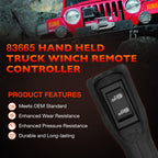 83665 Winch Remote Control for Warn M8000 M10000 M12000 HS9500 Winch Controller