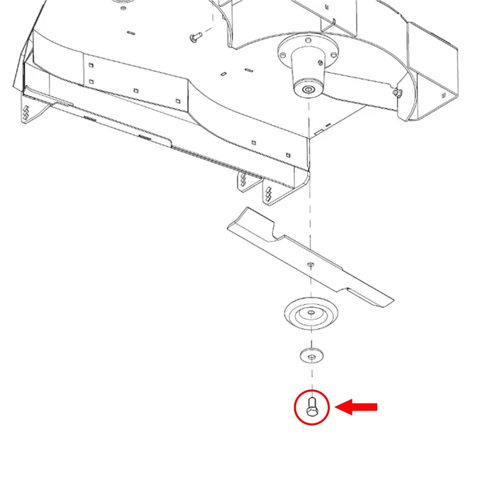 Blade Bolt for Hustler Super Mini Fastrak Super Z Raptor 781872 3 Piece