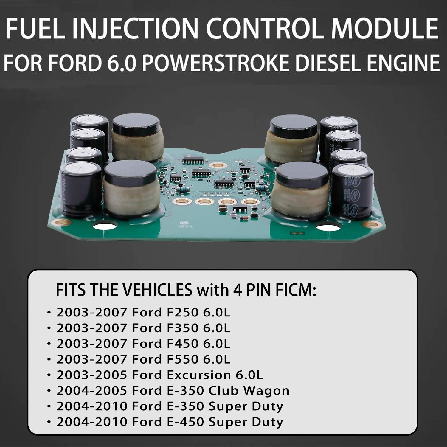 904 229 FICM 6.0 Powerstroke Fuel Module Board for Ford F250 F350 F450 2003 10