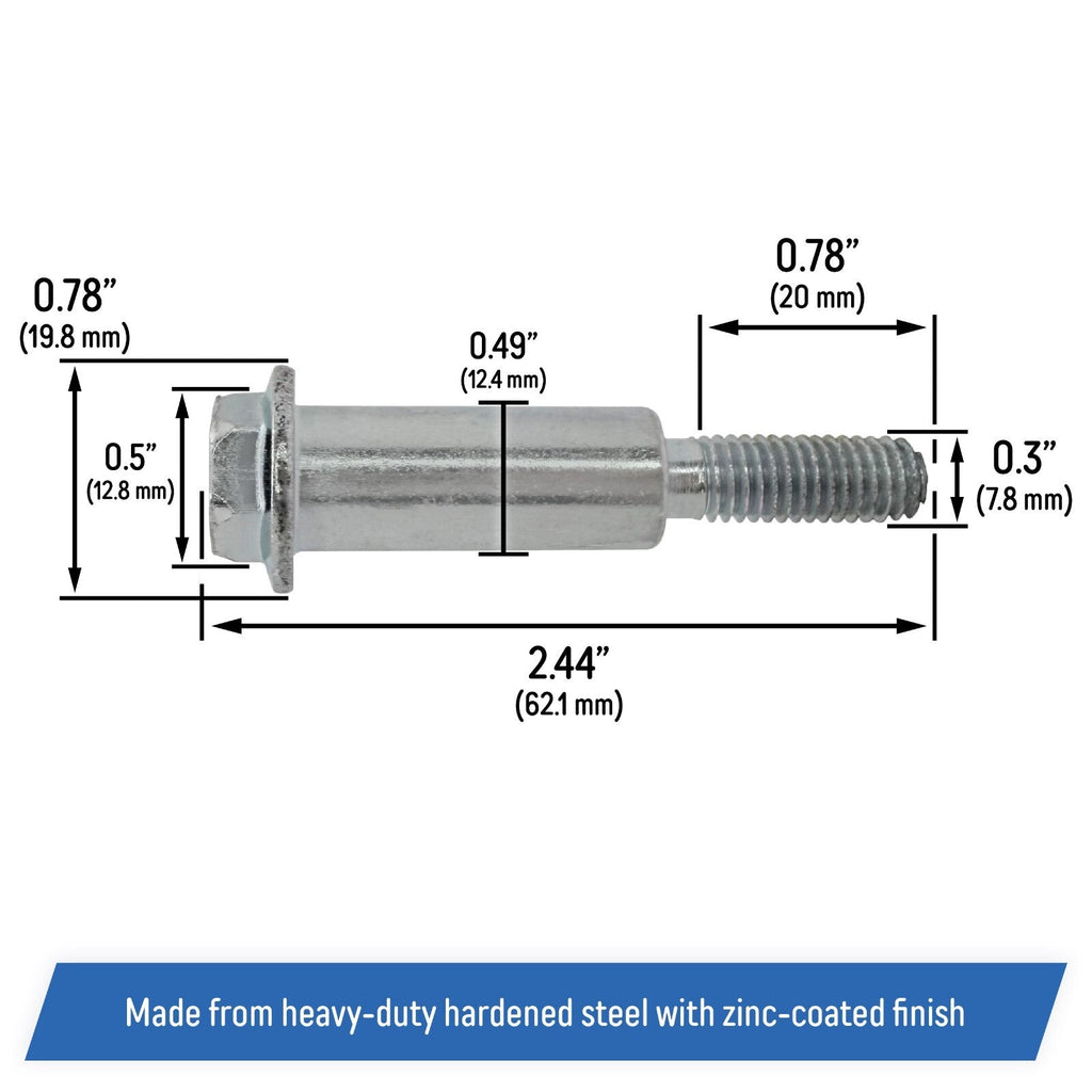 Wheel Axle Bolt Screw for John Deere Walk Behind Lawn Mowers M110801