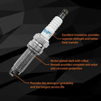 UF596 Ignition Coil Spark Plugs Pack For Toyota Corolla Prius Lexus 1.8L 4