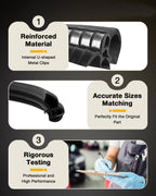22766400 Weatherstrip Seal for 2007 2014 Chevy GMC Silverado Sierra 1500 2PCS