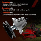 618P09236 Mower Deck Spindles for Cub Cadet XT1 ZT1 ZT2 Craftsman 54 Inch 2 Pack