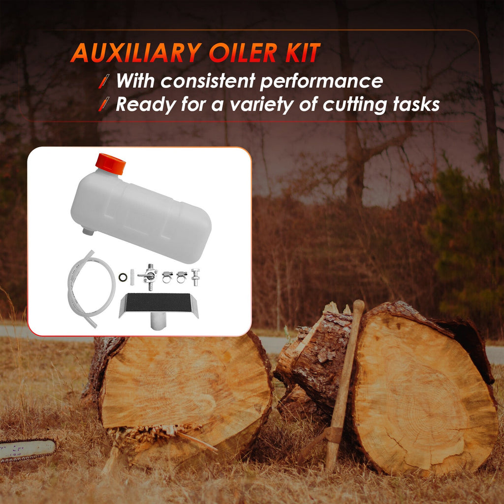 Auxiliary Oiler Kit with Hose for Chainsaw Milling Attachment Cut Sawmill Lumber