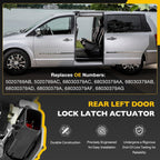 Rear Left Sliding Door Lock Latch Actuator for Dodge Grand Caravan 2008 2020