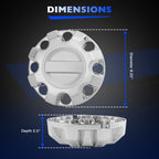 2017to2022 Chrome Wheel Center Hub Cap Cover for Ford F250 F350 Super Duty 4PCS