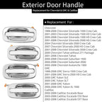 15182406 Door Handle For Chevy GMC Cadillac 1999 2007 Silverado Sierra 4 Pieces