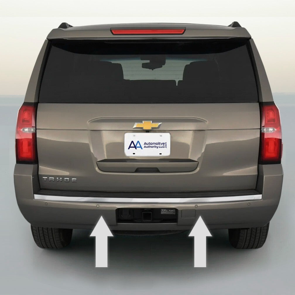 Chrome Rear Bumper Trunk Trim Molding for 2015 2020 Chevy Tahoe Suburban