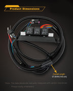 Electric Fan Dual Speed Control Wiring Harness for Chevy Silverado Sierra 99 07