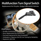 Turn Signal Windshield Wiper Switch for 02 10 Dodge Ram Durango Chrysler Aspen