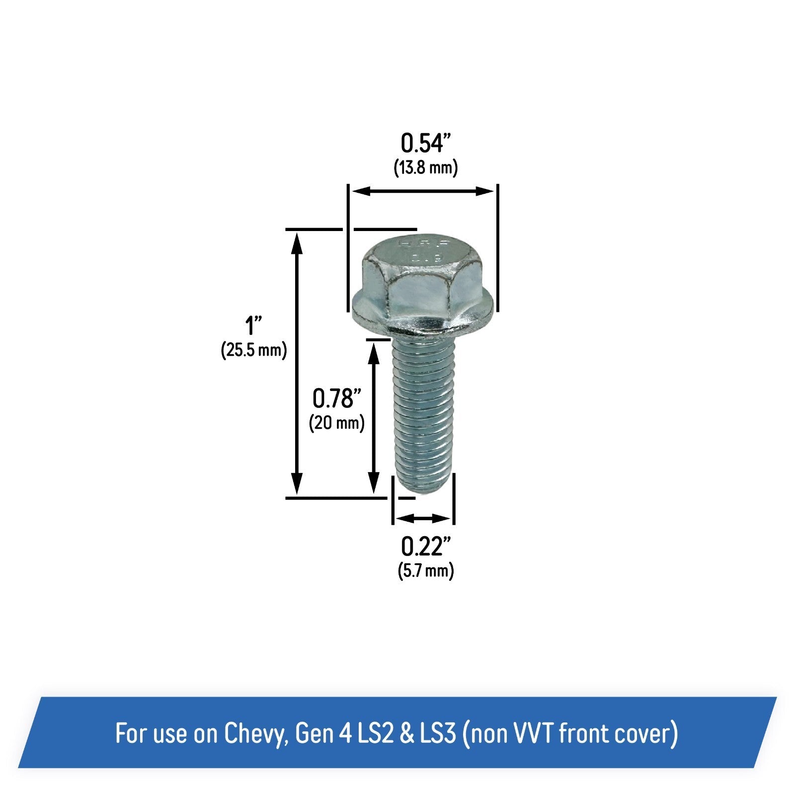 Camshaft Sensor Bolt Kit for Chevy GM LS2 and LS3 Gen 4 Non VVT Front Cover 2