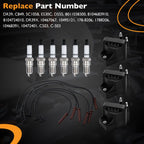 DR39 Ignition Coils Iridium Spark Plugs Wires For Chevy Impala Buick 99 09