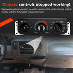 Climate Control Module AC Heater Panel Without Switch For Ford F150 F250 99 04