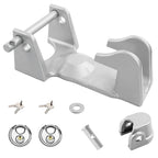Gooseneck Trailer Hitch Lock for RV Heavy Duty Trailers Silver 2 Keys