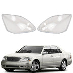 Front Headlight Lens Headlamp Cover Left Right Pair for Lexus LS430 2004 06