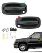 Exterior Door Handles Lock Cylinders Keys Set for Chevy for GMC 1999 to 2007