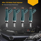 23250-37020 Denso Fuel Injectors for 2010 2015 Toyota Lexus CT200h Prius 1.8L 4x