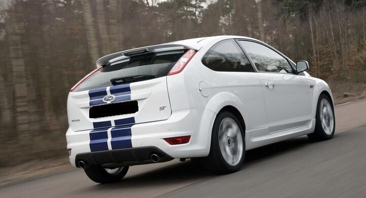 Vinyl Rally Stripes Racing Stripe Kit Hood Trunk Roof Bumpers for Ford Focus 8 Inch