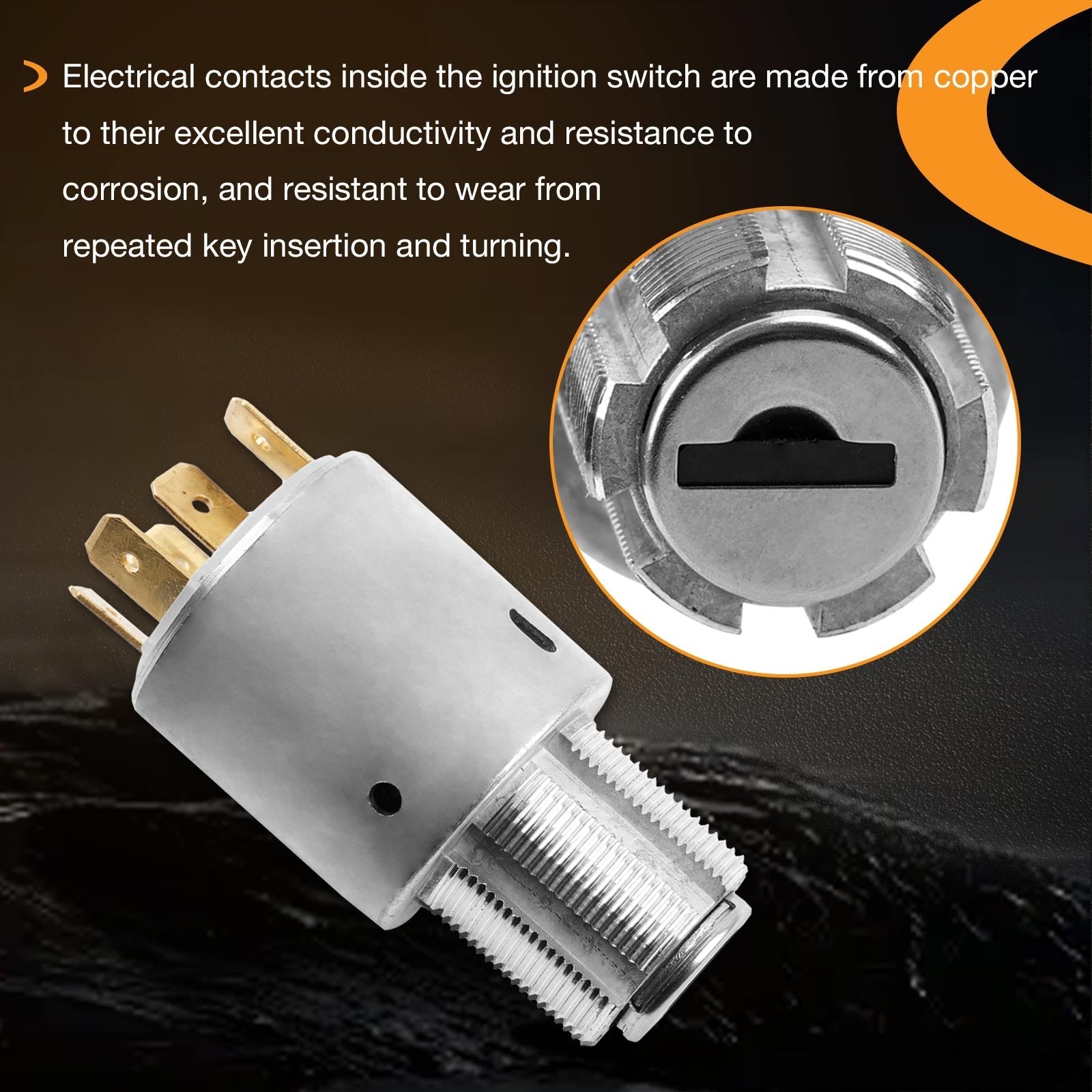 ED0050412740-S Ignition Switch with Keys for Kohler Diesel Lombardini Engines