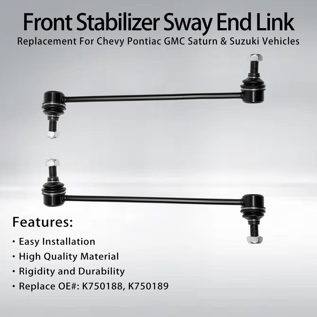 Front Stabilizer Sway Bar End Links for Chevy Equinox GMC Terrain 2007 2017 2Pcs