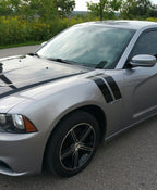3 Inch Dual Fender Stripe Hash Mark Decal Graphic Kit for Dodge Charger