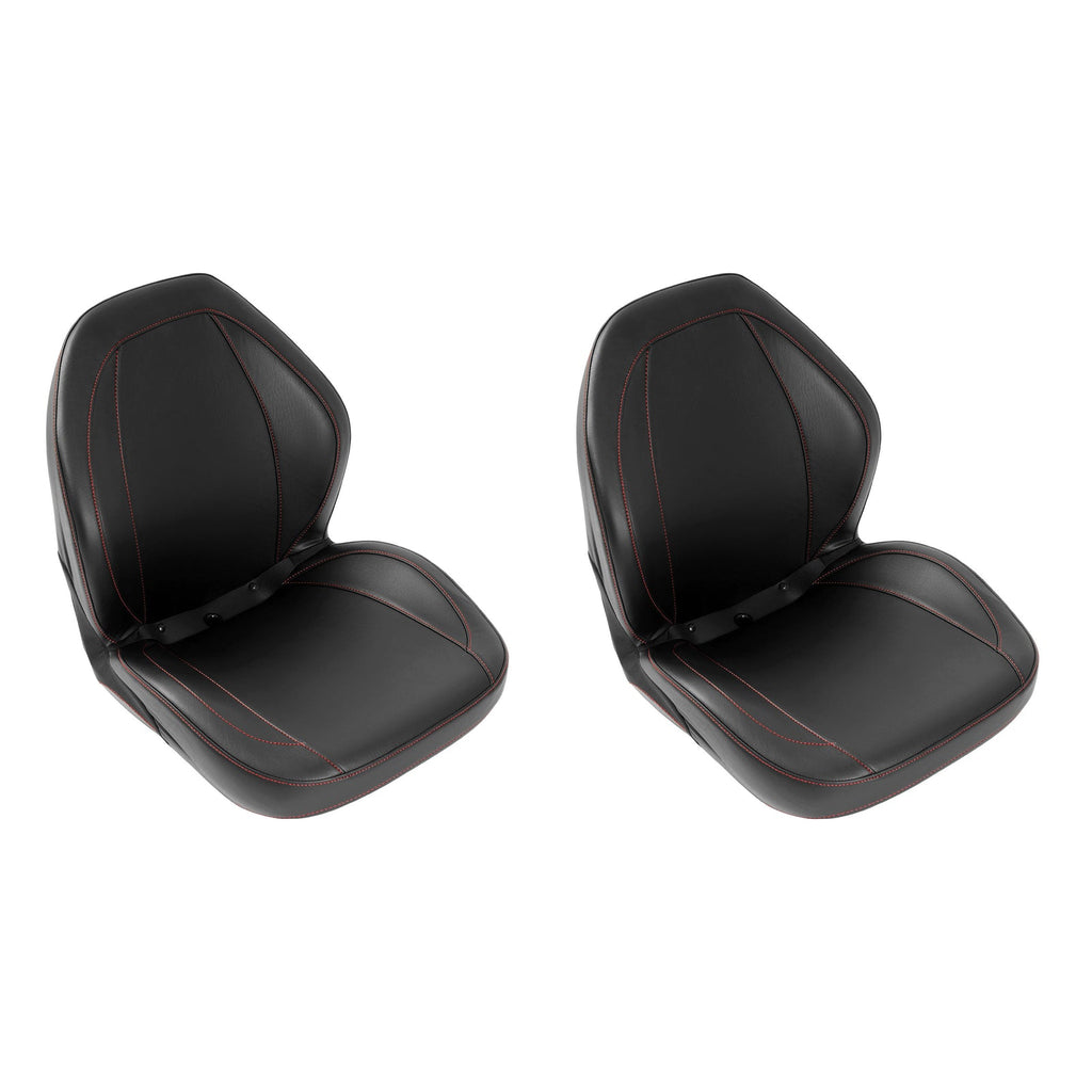 2Pcs Black Sewn Bucket Seats For Yamaha Rhino 450 660 700 5UG-F4710-00-00