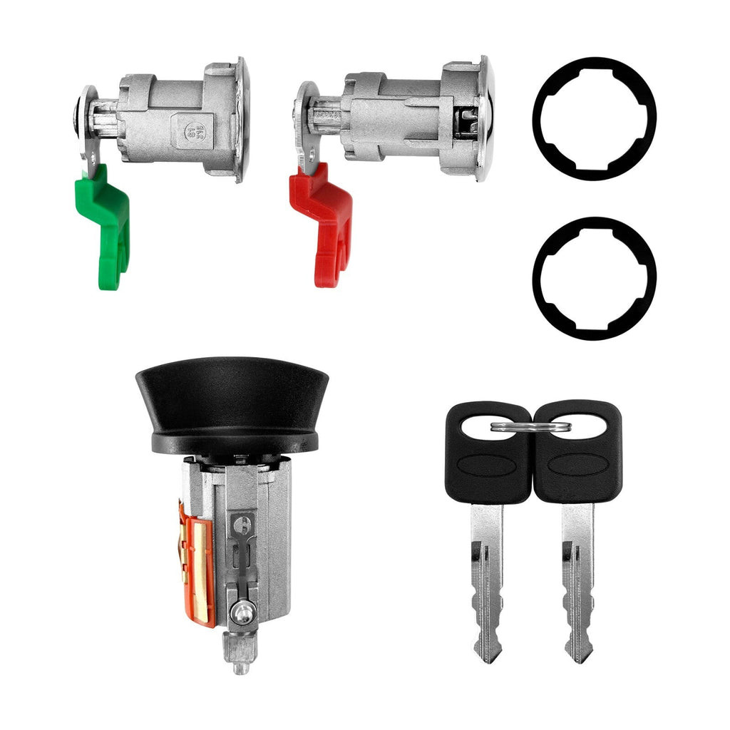 Door Lock Cylinders Ignition Switch Keys For Ford E150 E250 E350 1996 2008