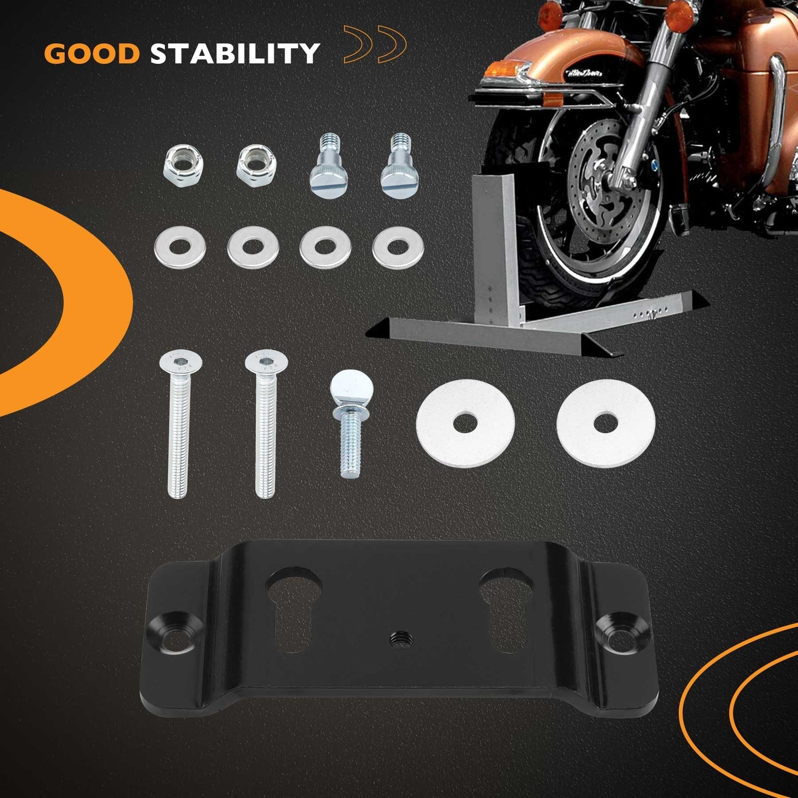 TK 3000 Motorcycle Trailer Stop Adapter Kit for Pit Stop Wheel Chock System