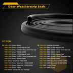 Rubber Door Weatherstrip Seals Set For Chevy GMC Suburban C/K 1500 2500 3500 2X