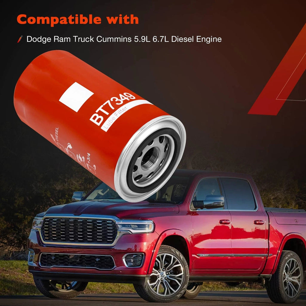 BT7349 Diesel Fuel Filter For Dodge Ram 2500 3500 Cummins 5.9L 6.7L 8.3L 3 Pack