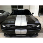 Vinyl Rally Stripes Racing Stripe Hood Trunk Roof for Dodge Challenger 10 Inch