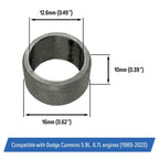 3902343 Cylinder Head Alignment Dowel Pins For Cummins 5.9L 6.7L Engines 6pk