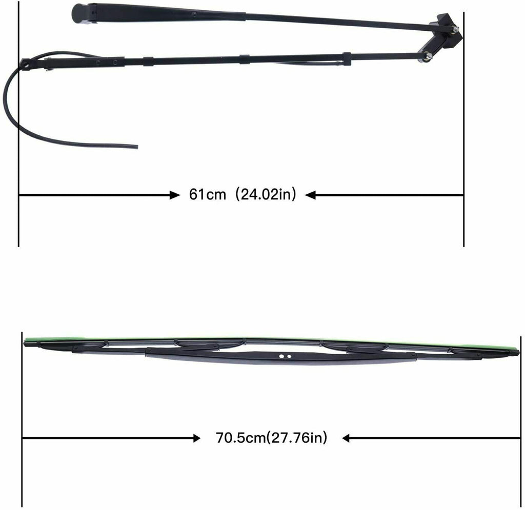 Windshield Wiper Arm and Blade 7251263 7251264 for Bobcat S570 S590 S595 S630 S650