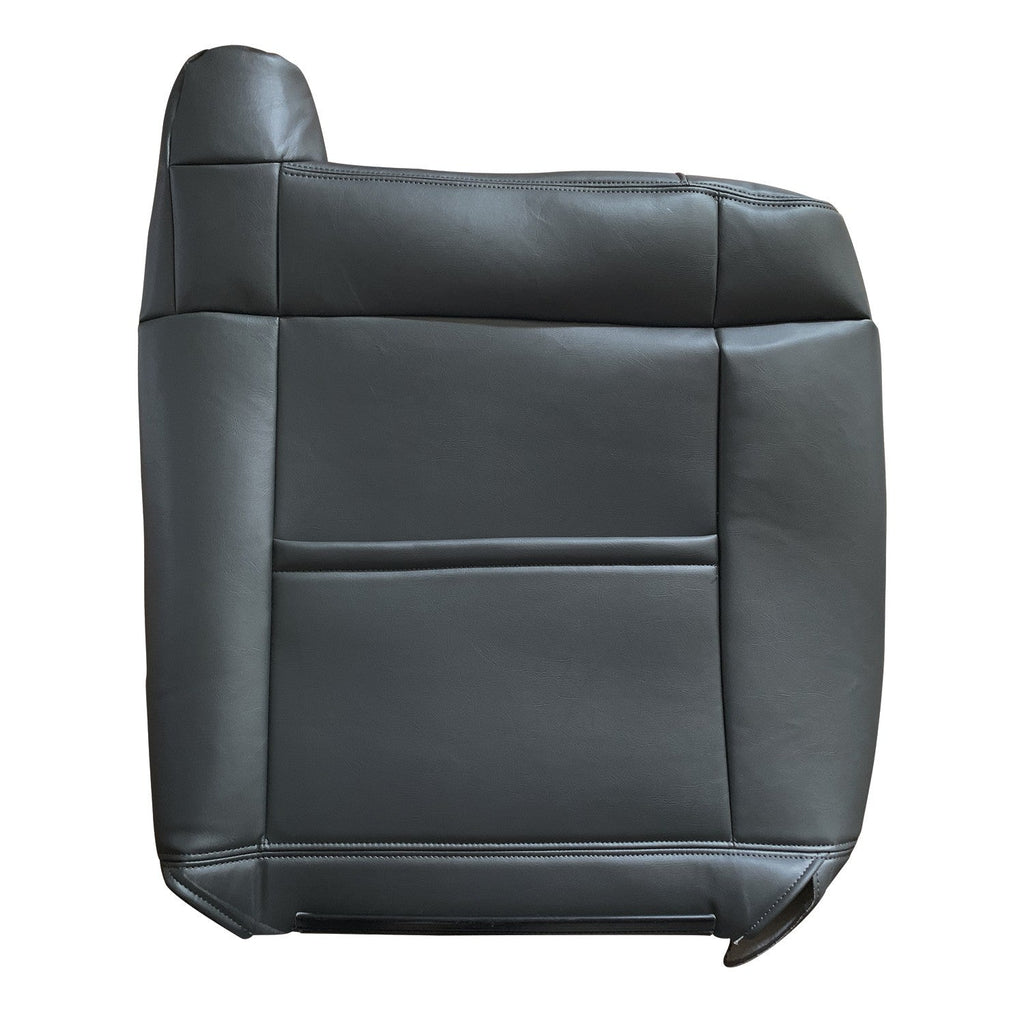 Driver Passenger Leather Seat Cover Black for GMC Sierra Silverado 1999 2002
