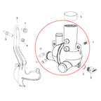 Water Distribution Housing for MerCruiser Manual Drain Plugs 863802T2 863631T1