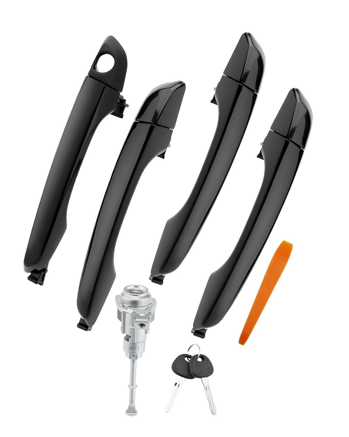 Outside Exterior Door Handles Lock Cylinder Kit for Hyundai Elantra 17 20 4X