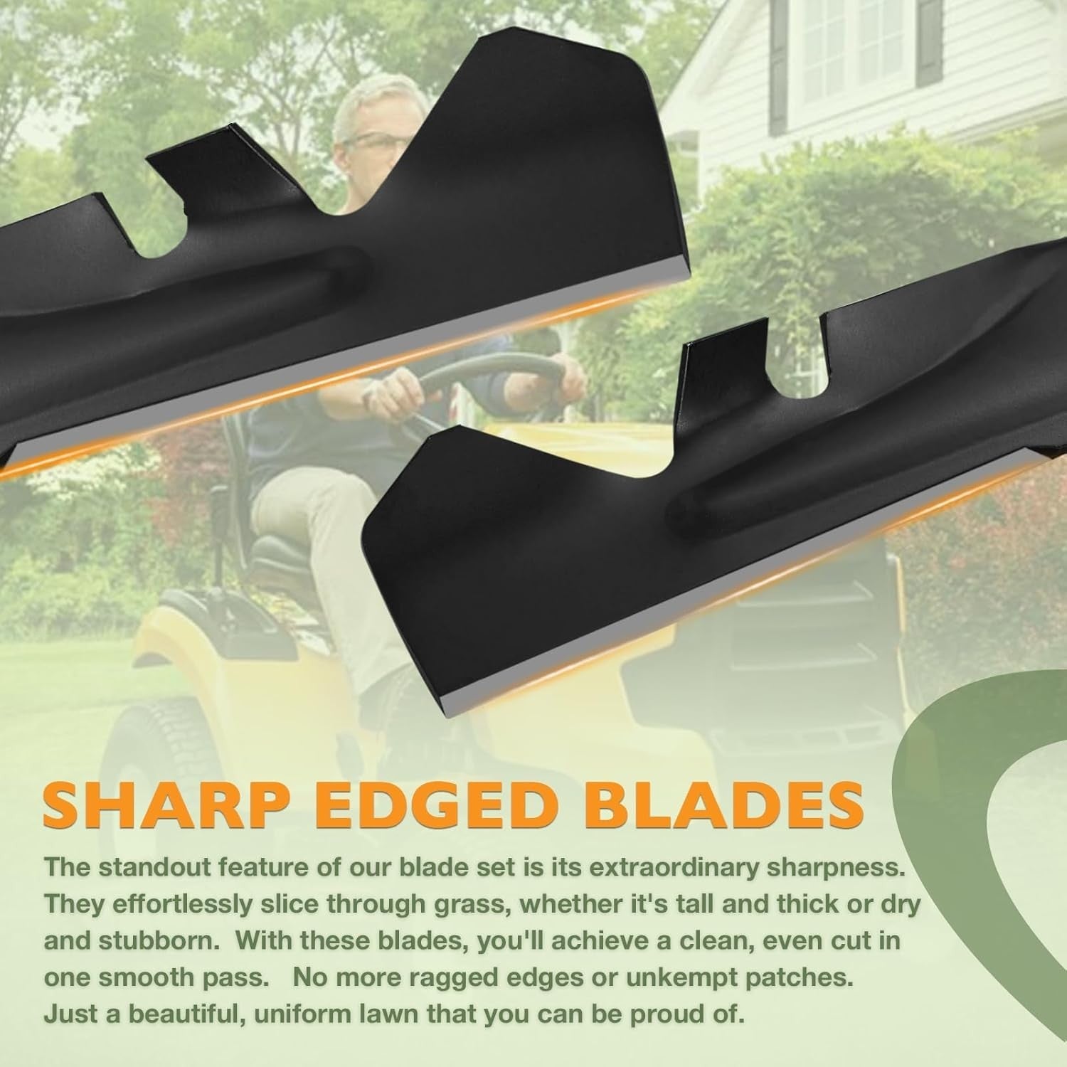 490 110 C202 21 Mower Mulching Blade Set for Cub Cadett XT1 XT2 LT42 2x