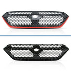 Front Bumper Grille Grill Black with Red Trim for 2022-2023 for Subaru WRX Sport