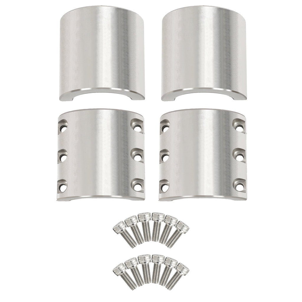 2Pcs Universal 2 Inch OD Tube Clamps Roll Cage Mount Long