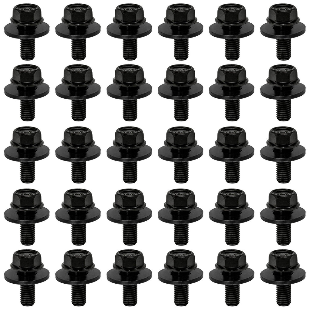 9GG600616T M6 1.0 x 15mm Fender Liner Headlamp Assembly Screws Bolt for Mazda