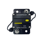 30A Circuit Breaker with Reset Waterproof for Auto Trailer Truck RV Marine Audio