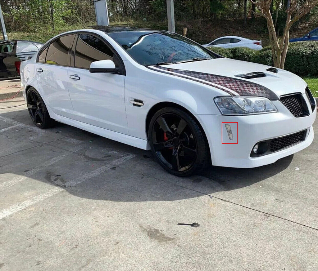 Clear Front Fender Side Markers Lights Housing for Pontiac G8 GT GXP 2008 2009