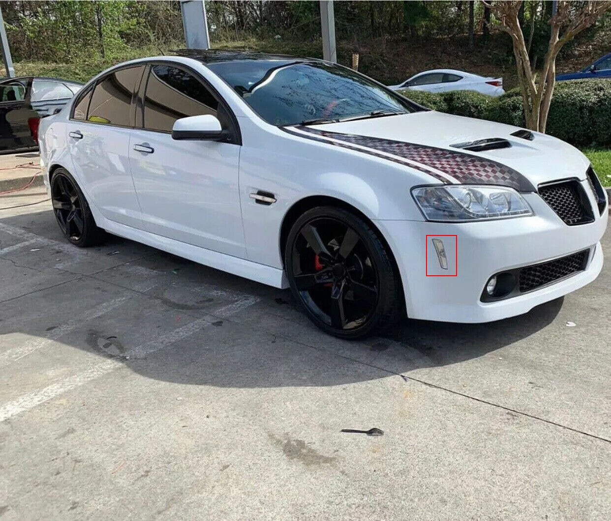 Clear Front Fender Side Markers Lights Housing for Pontiac G8 GT GXP 2008 2009