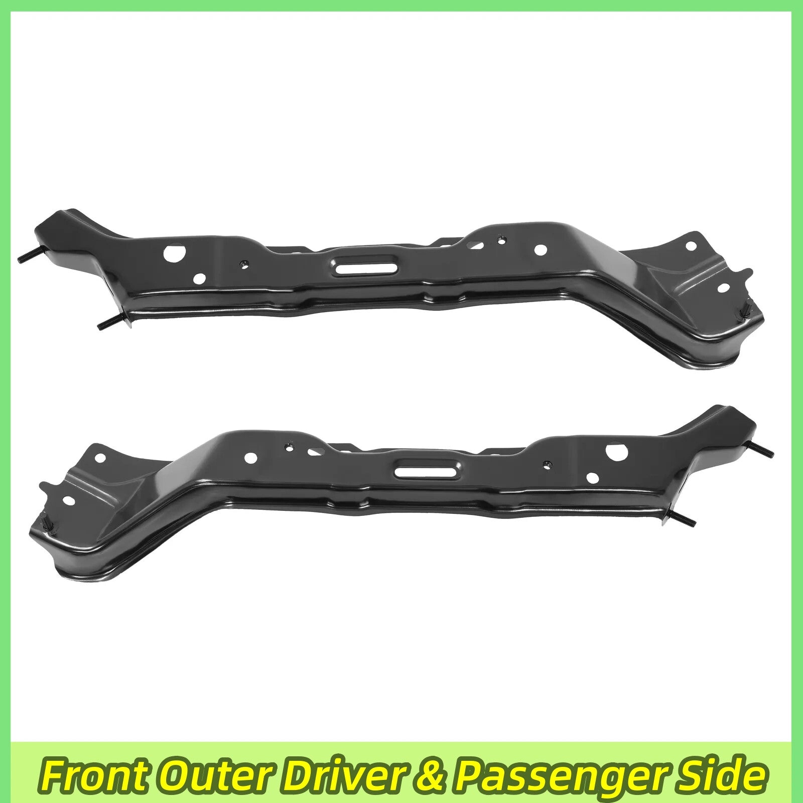 Pair Front Outer Bumper Retainer Bracket Support Set For Toyota Tundra 2007-2013