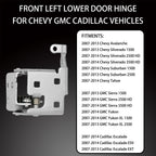 Lower Door Hinge Front Left Driver Side for 2007-2014 Chevy Silverado GMC Sierra