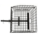 Folding Rear Basket Accessory for Most Mobility Scooters Sturdy Steel Black