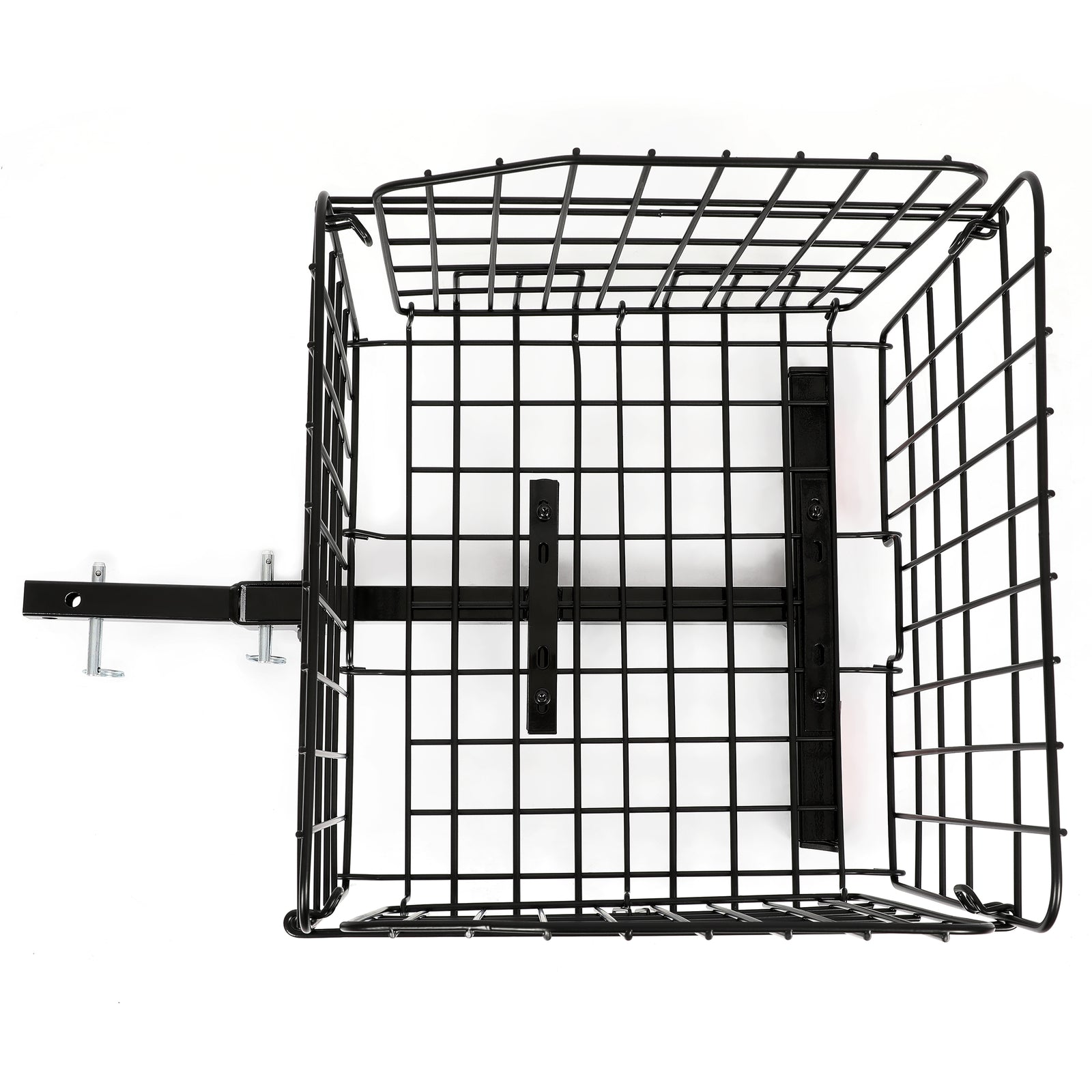 Folding Rear Basket Accessory for Most Mobility Scooters Sturdy Steel Black