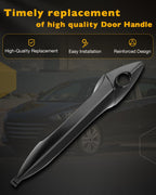 Exterior Door Handle Front Left w Lock Cylinder & Key for 11-16 Hyundai Elantra