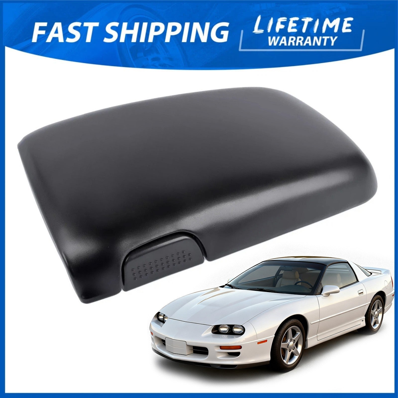 Console Door Lid Armrest 10421355 Ebony Black For Camaro Firebird 1997 2002