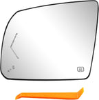 Left Driver Heated Mirror Glass with BSM for Toyota Tundra Sequoia 2002 2020